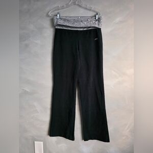 Victoria's Secret PINK Fold Over Yoga Pants Sequin Waistband Sz M McBling